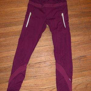 Maroon lulu running tight